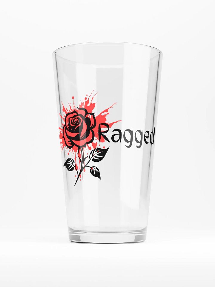 Ragged Rose Red Shaker Pint Glass product image (1)