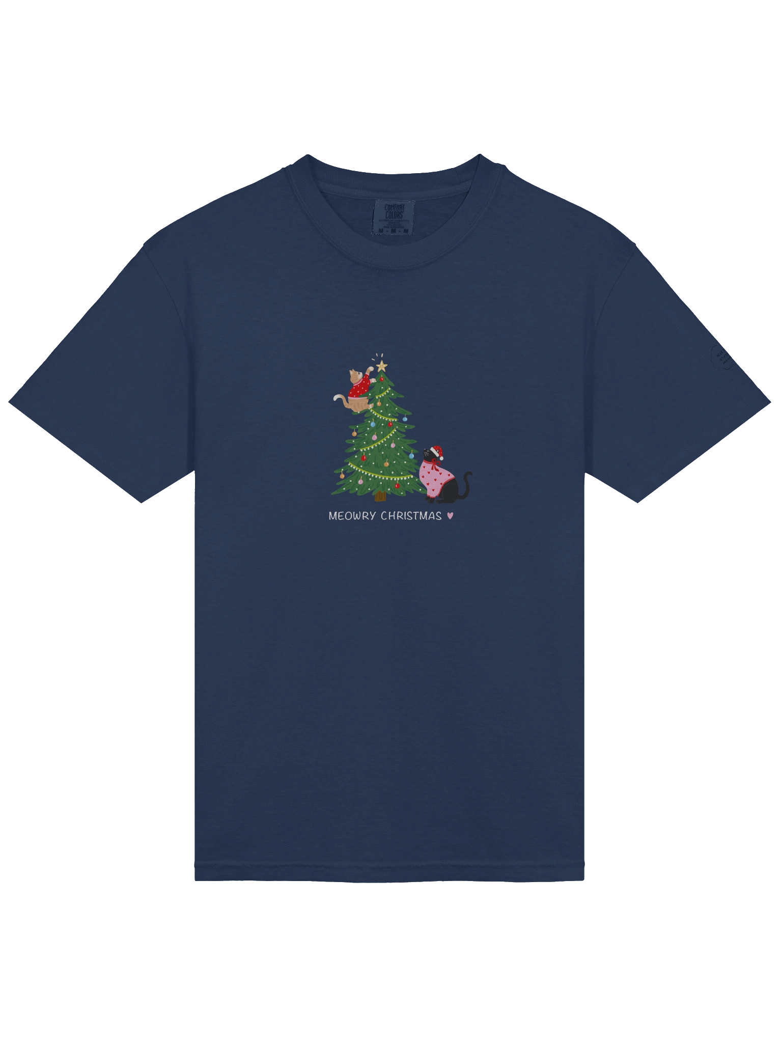 Meowry Christmas T-shirt product image (27)