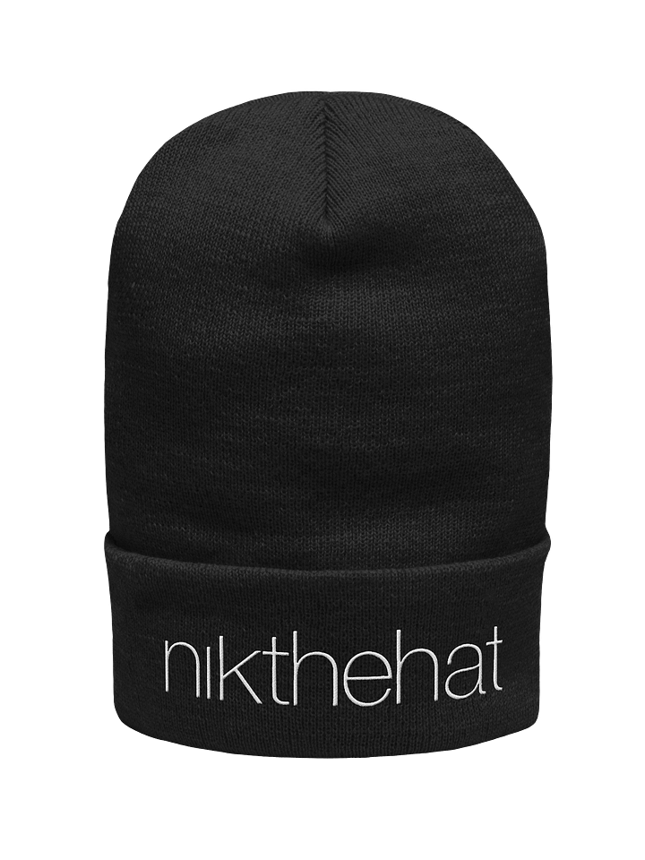 Embroidered Yupoong Cuffed Beanie • nik the hat product image (1)