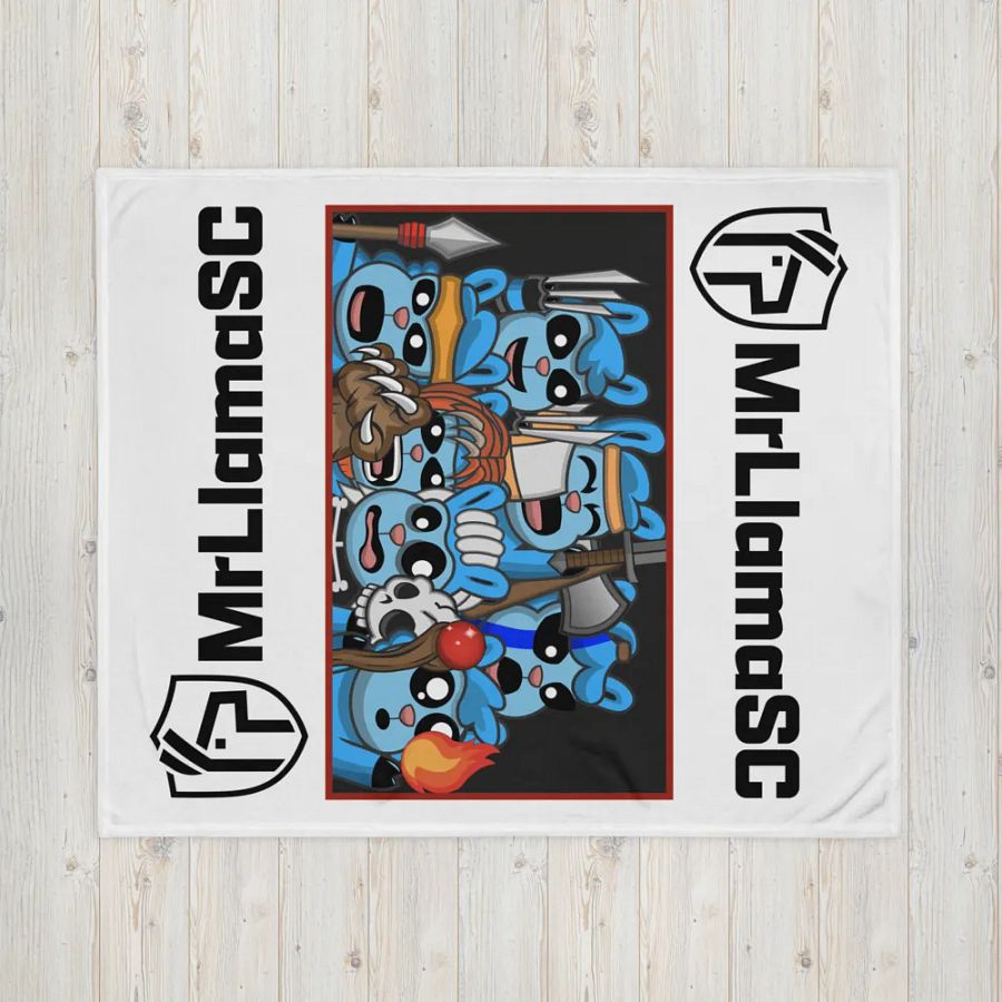 MrLlamaSC Llama Family Blanket product image (4)