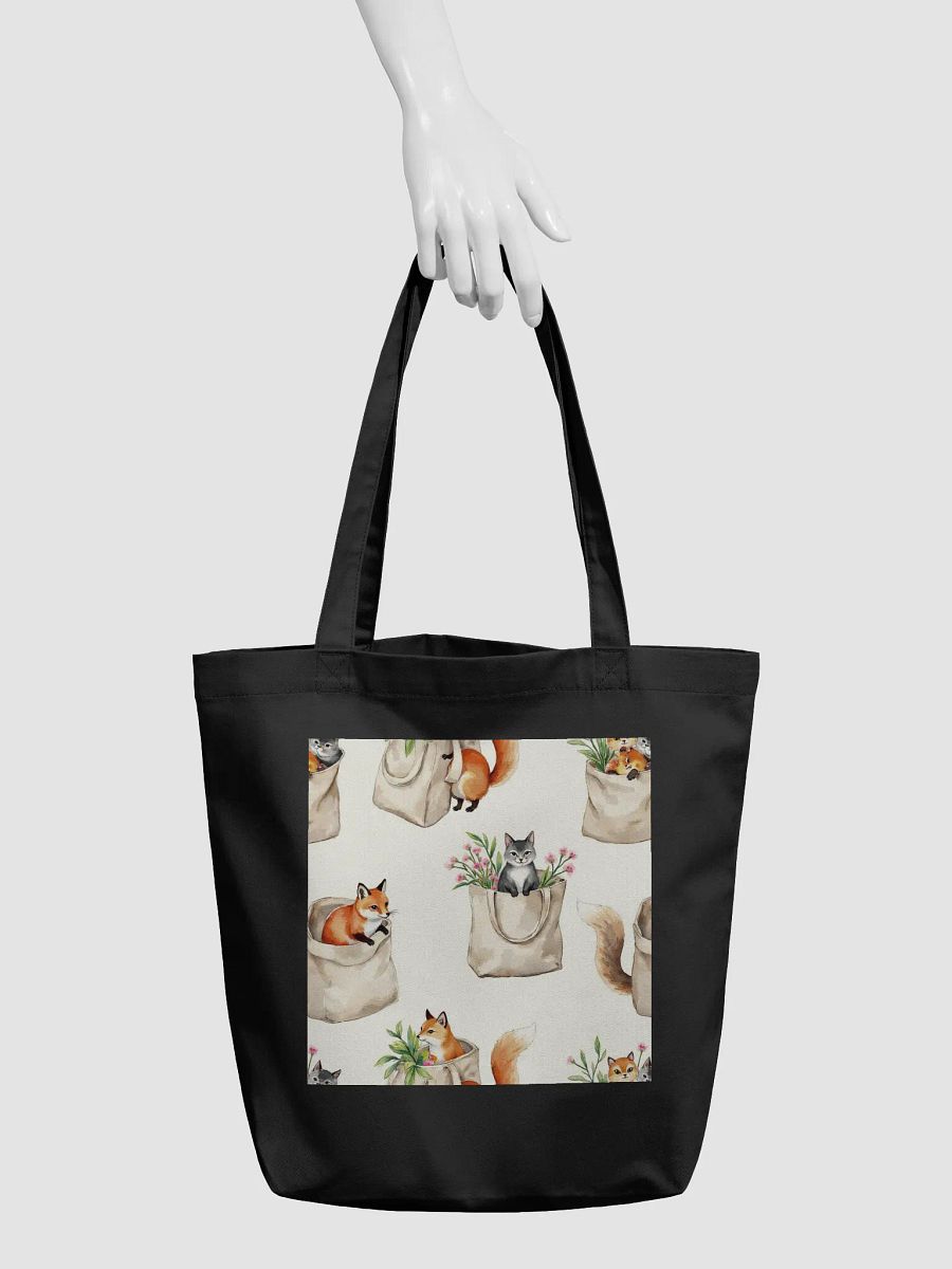 Pixxotia Whimsical Fox and Flora Eco Tote Bag product image (3)