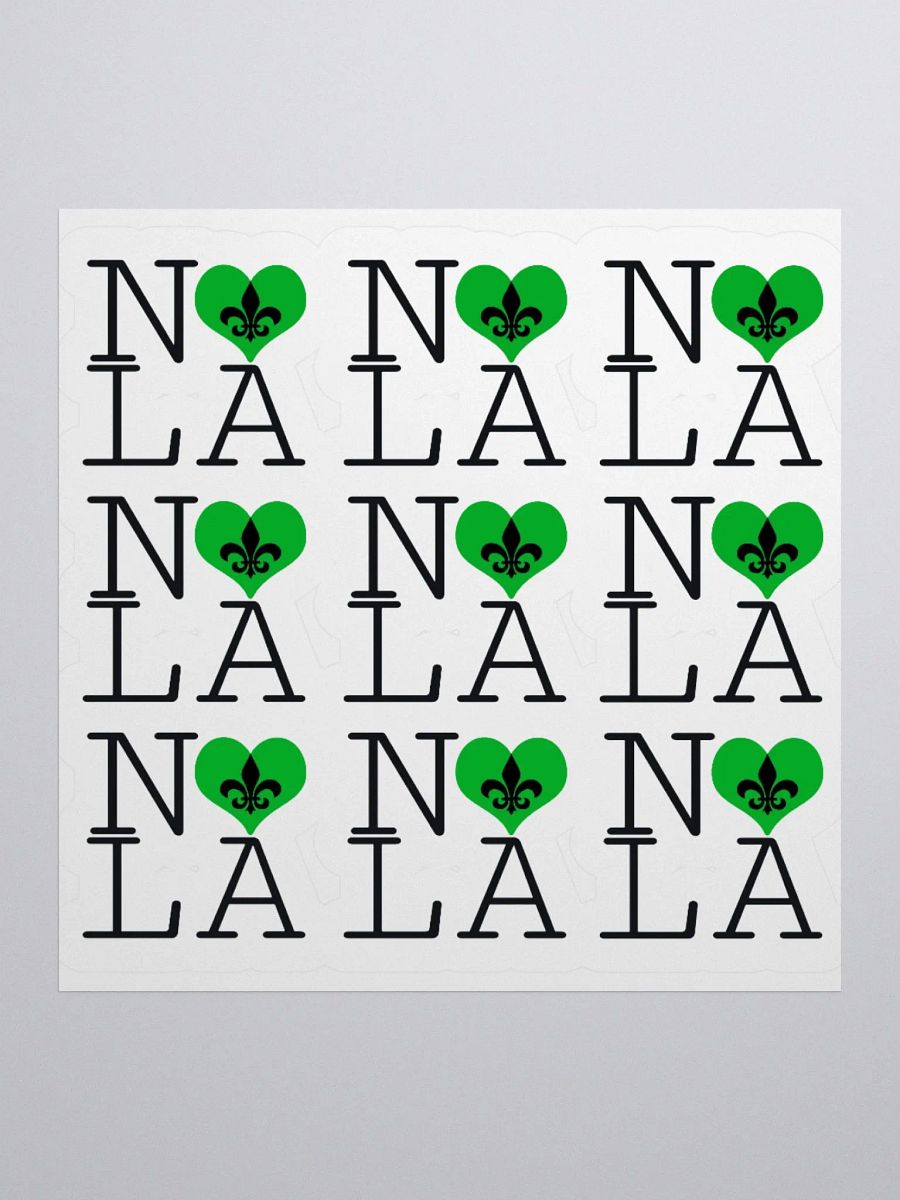 I LOVE NOLA **LEGACY STICKER** (GREEN HEART) product image (1)