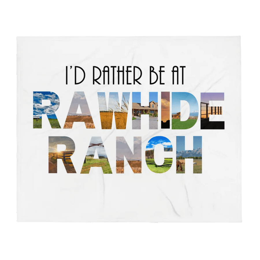 Rather Be At Rawhide Fleece Blanket product image (1)