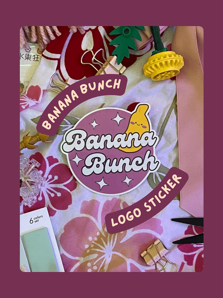 Banana Bunch Glossy Sticker product image (1)