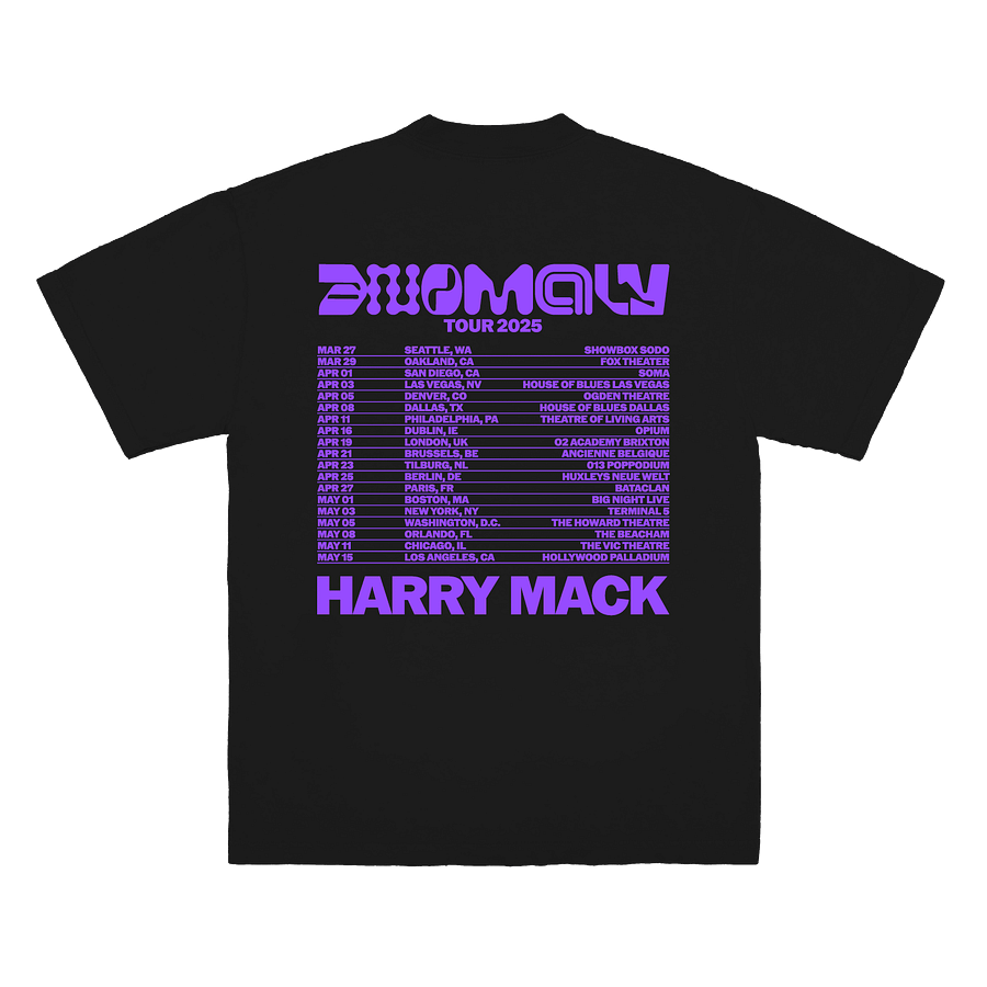 Anomaly Tour 2025 Black T-Shirt product image (2)