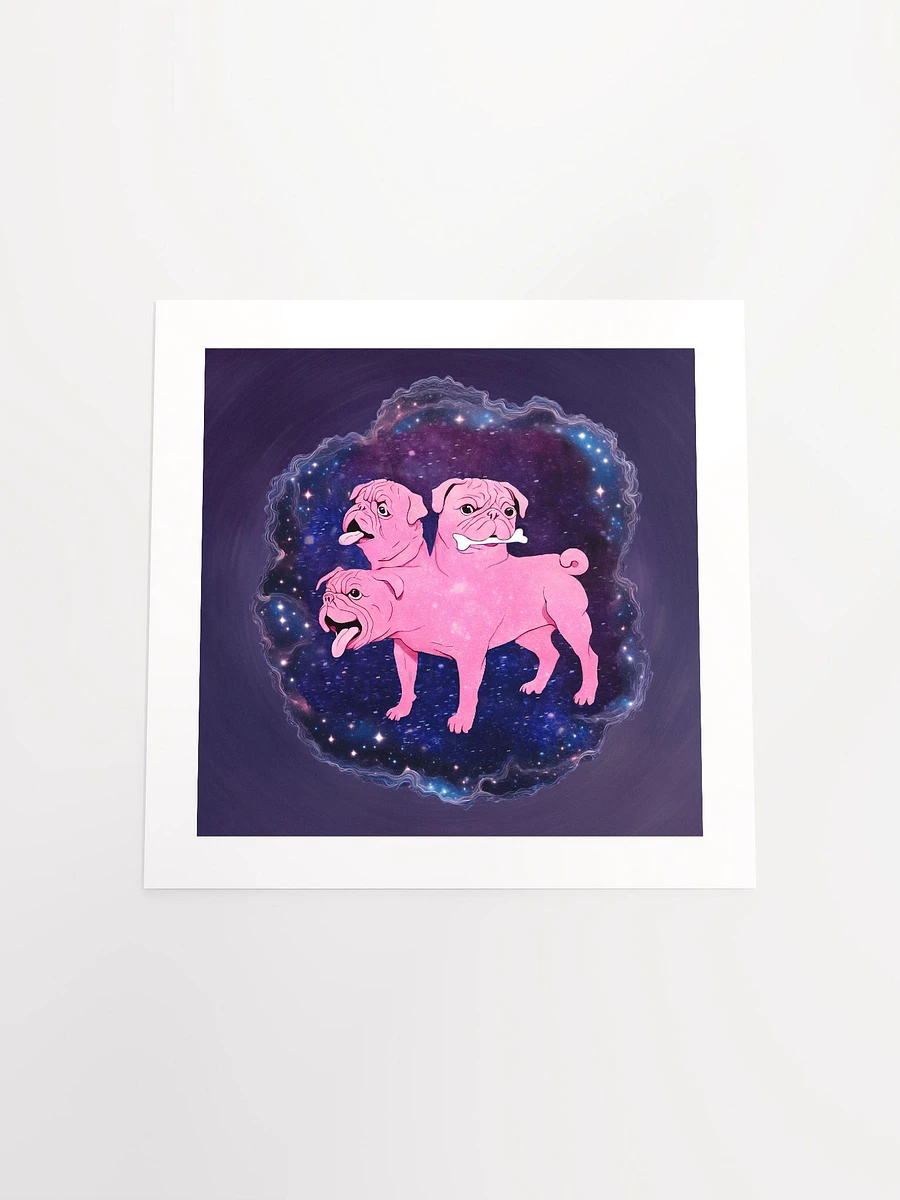 Pink Pug Cerebus In The Stars - Print product image (4)