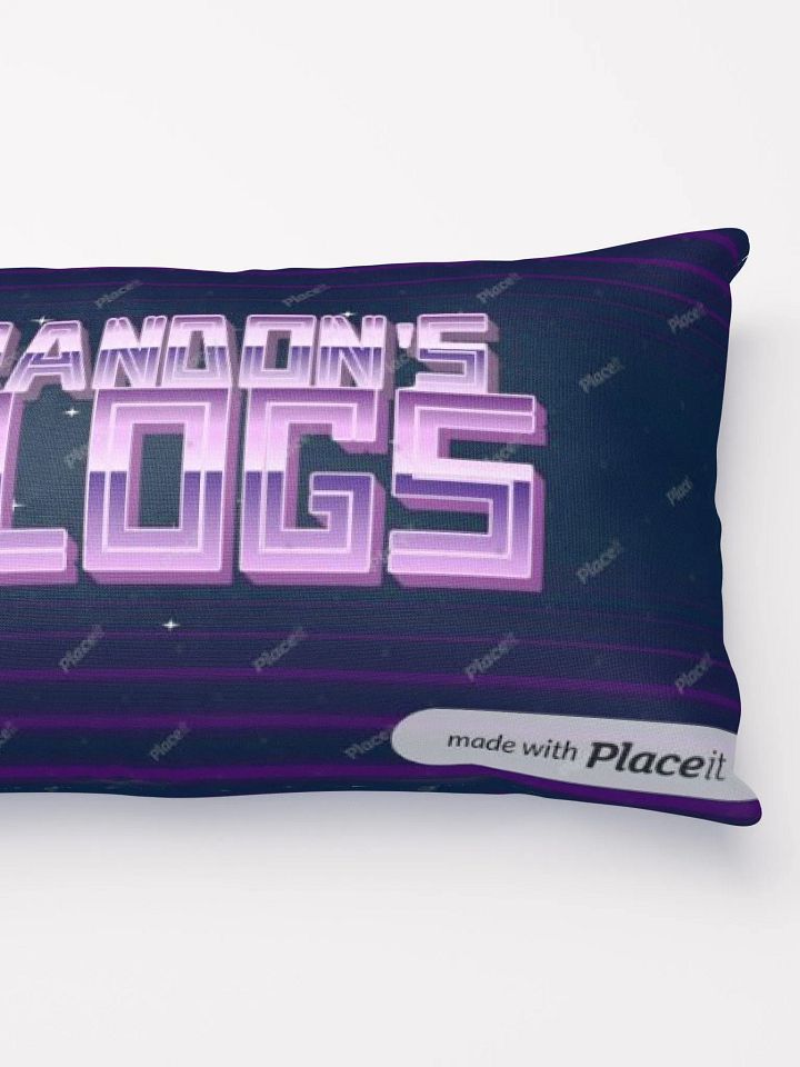 Brandon's vlogs Logo 80's style Pillow product image (5)
