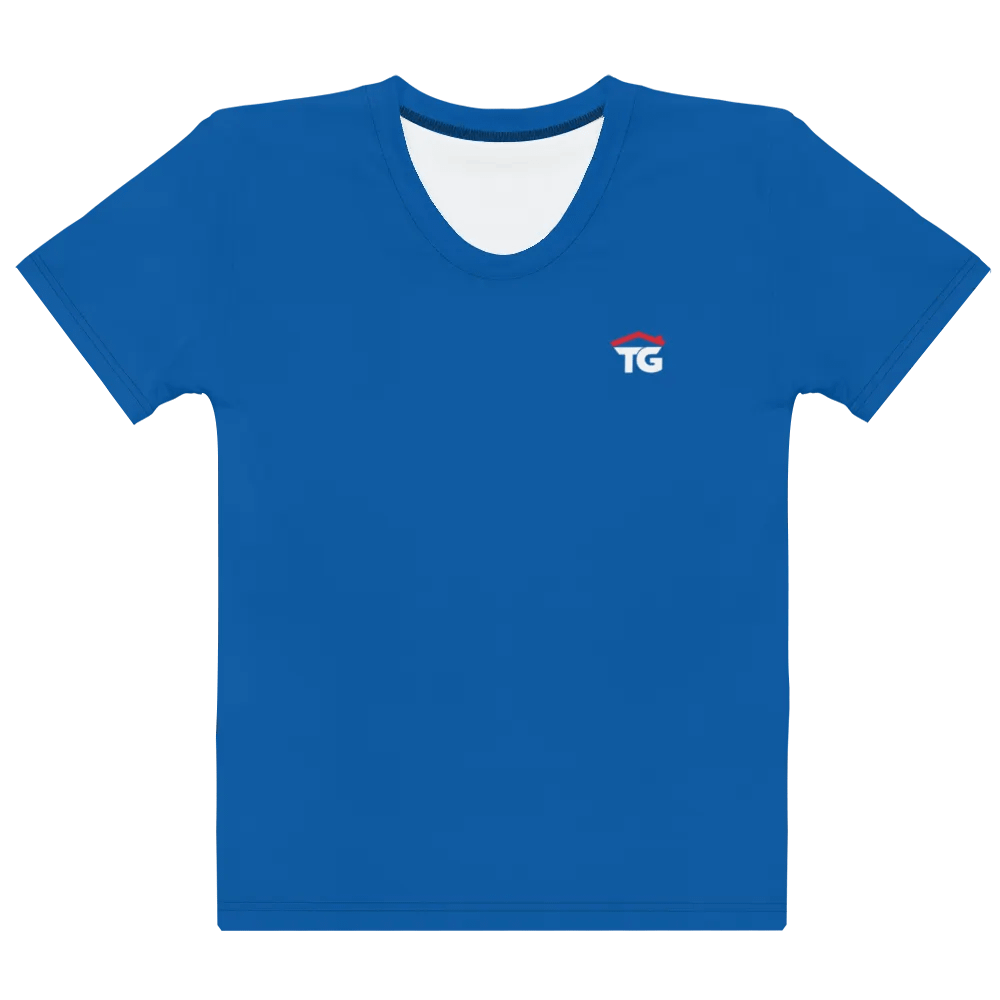 Women's TG Blue Crew Neck T-Shirt product image (9)