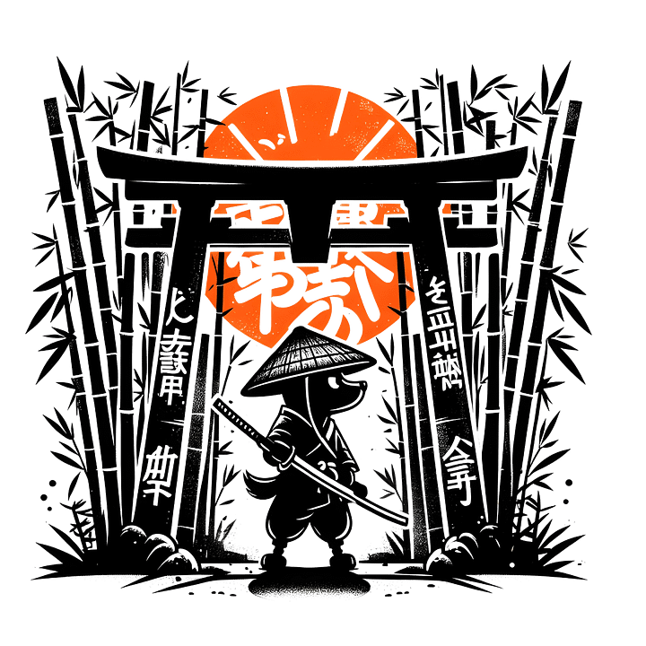 Samurai Dog Silhouette product image (2)