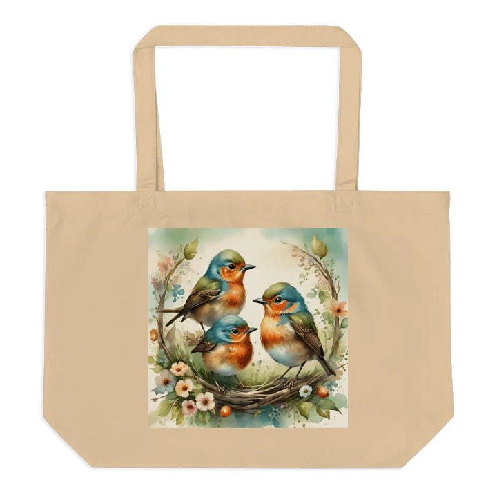 Whimsical Baby Spring Birds Tote Bag product image (1)