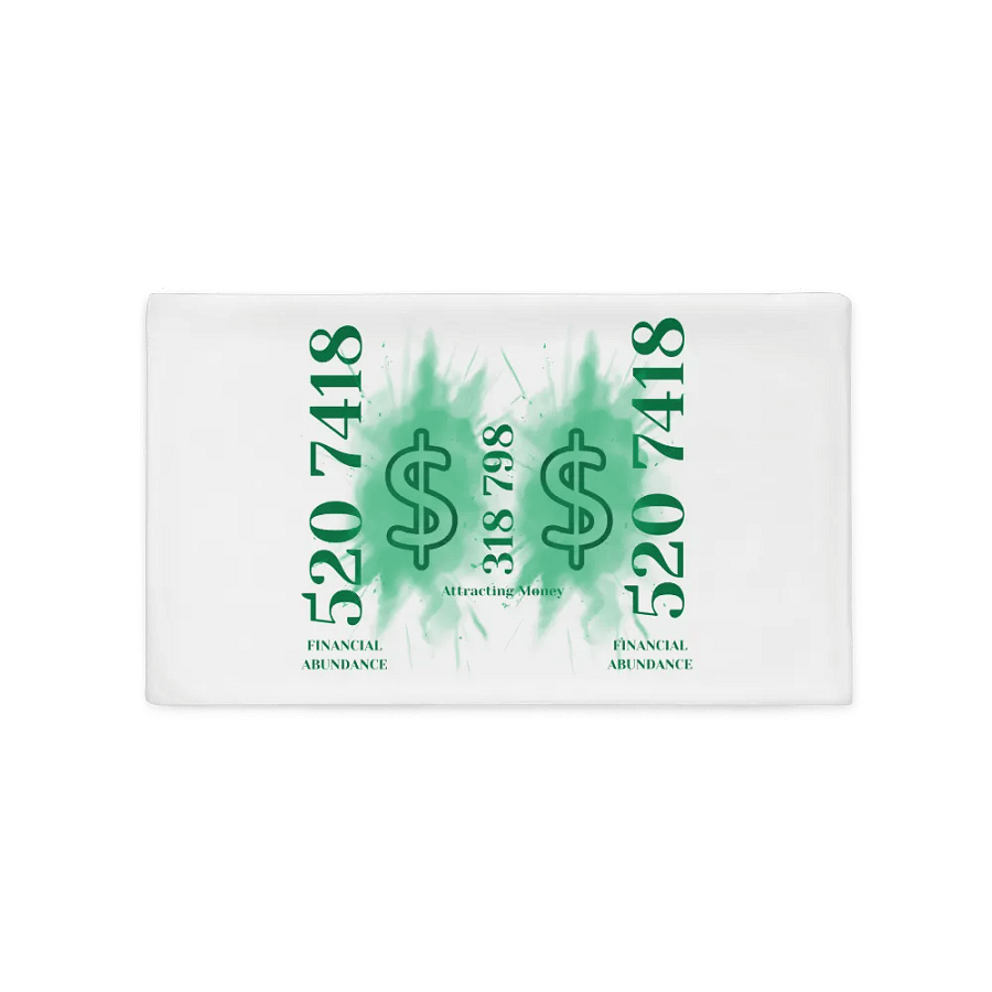 Wealth & Abundance Affirmation Pillowcase product image (2)