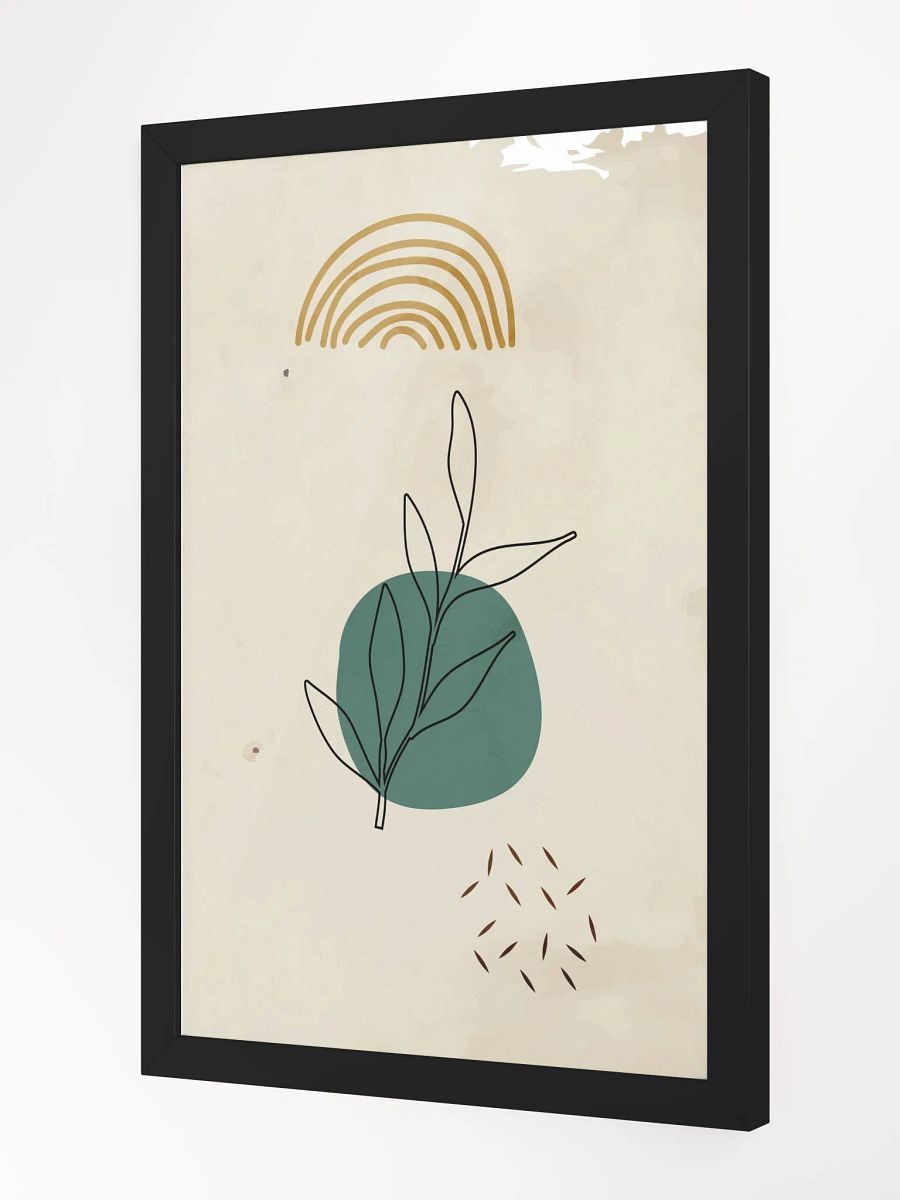 Modern Leaves Framed Art Print product image (11)