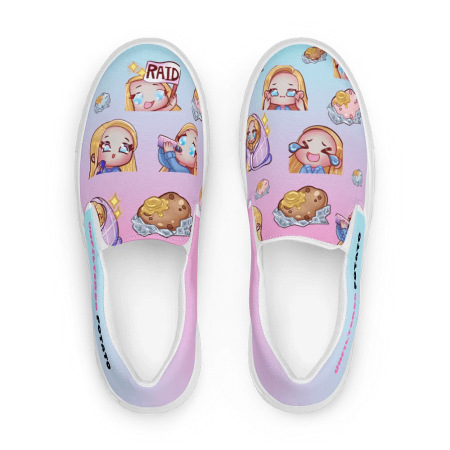 Potato Emotes Women's Slip-On Canvas Shoes product image (1)