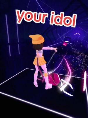 Pretty colourssss hands go brrr brain go yay because kpop demon hunters ----- #kpopdemonhunters #beatsaber #fullbodytracking #vtuber #vr 