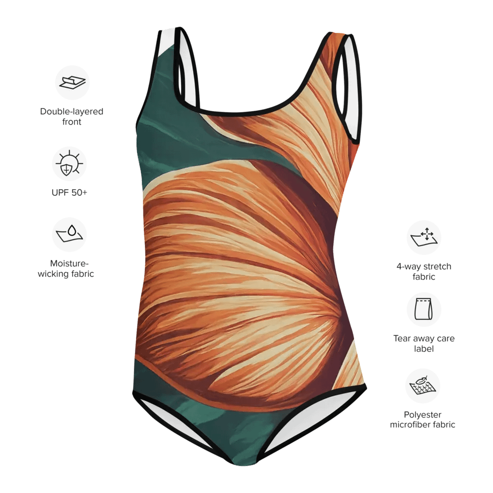 Sunset Hibiscus Youth Swimsuit product image (6)