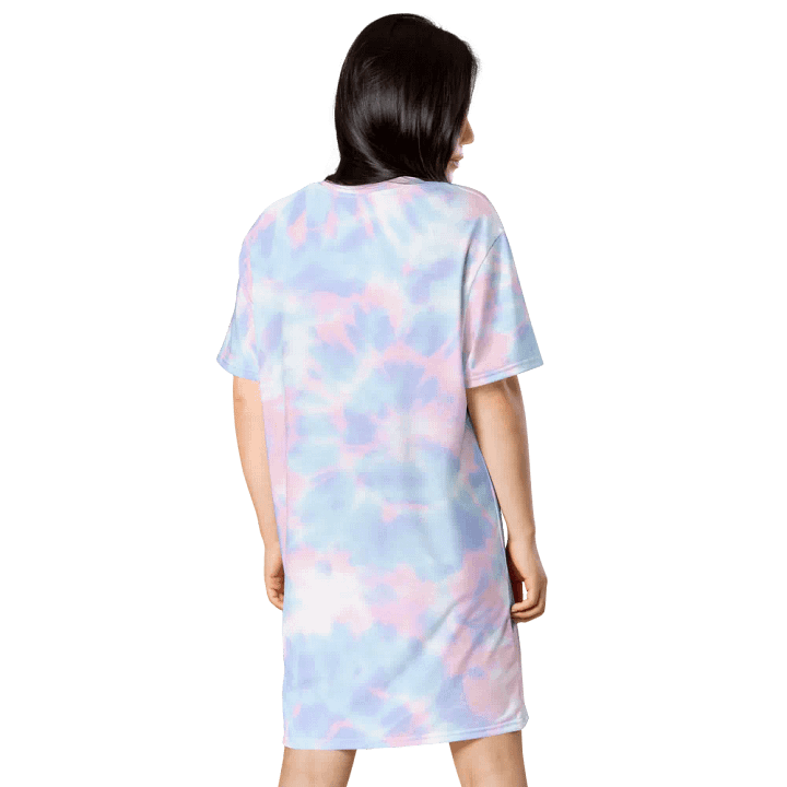 Pastel Tie Dye Pattern T-shirt Dress product image (1)