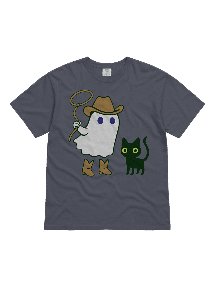 Spooky Cowboy Ghost and Cat T-Shirt product image (41)