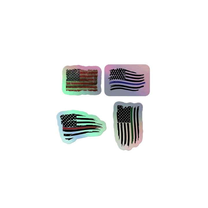"Patriotic Pride" Holographic Sticker Set product image (1)