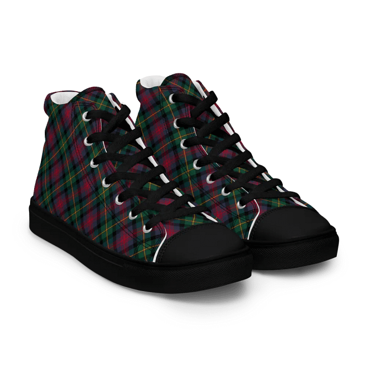 Logan Tartan Men's High Top Shoes product image (1)