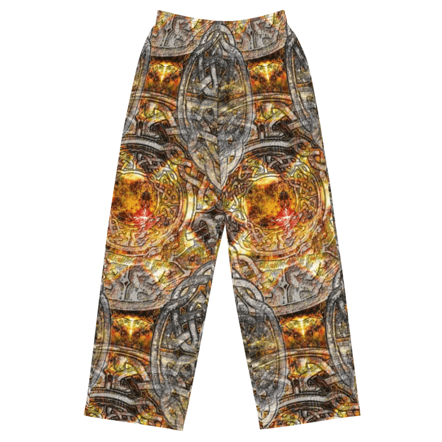 Gold and Silver Celtic Knot Wideleg Pants product image (2)