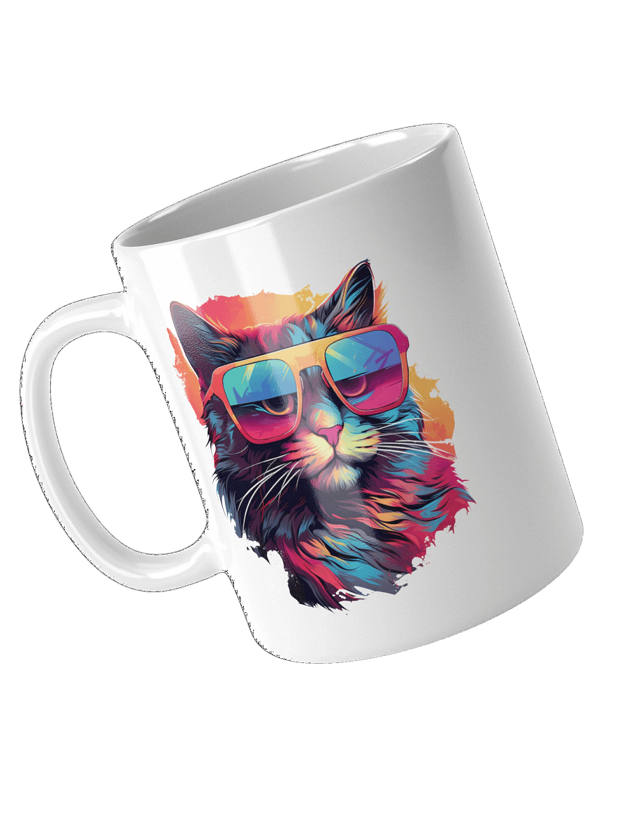 Hippster Cat | White Glossy Mug product image (4)