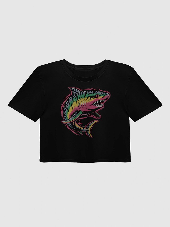 Vibrant Shark Attack Women's Crop Top product image (1)