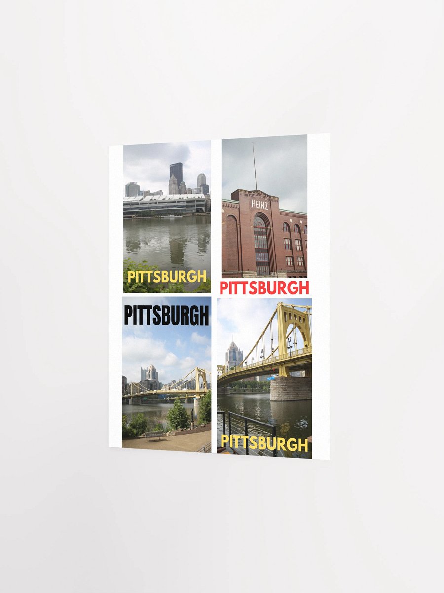 Pittsburgh - City Scenes Collage - poster product image (7)