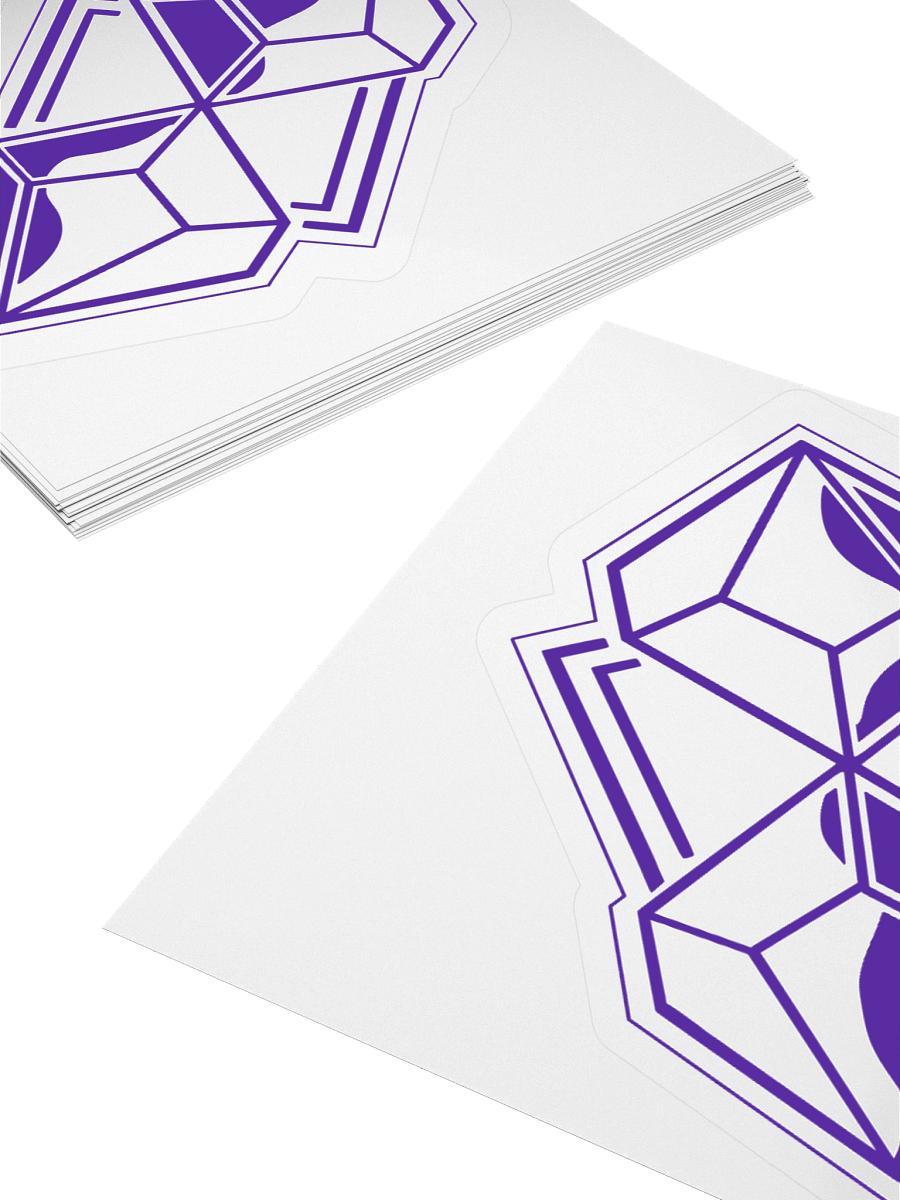 JRWI Dice Sticker (Purple & White) product image (4)