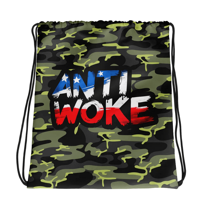 Drawstring Bag: Anti Woke product image (1)