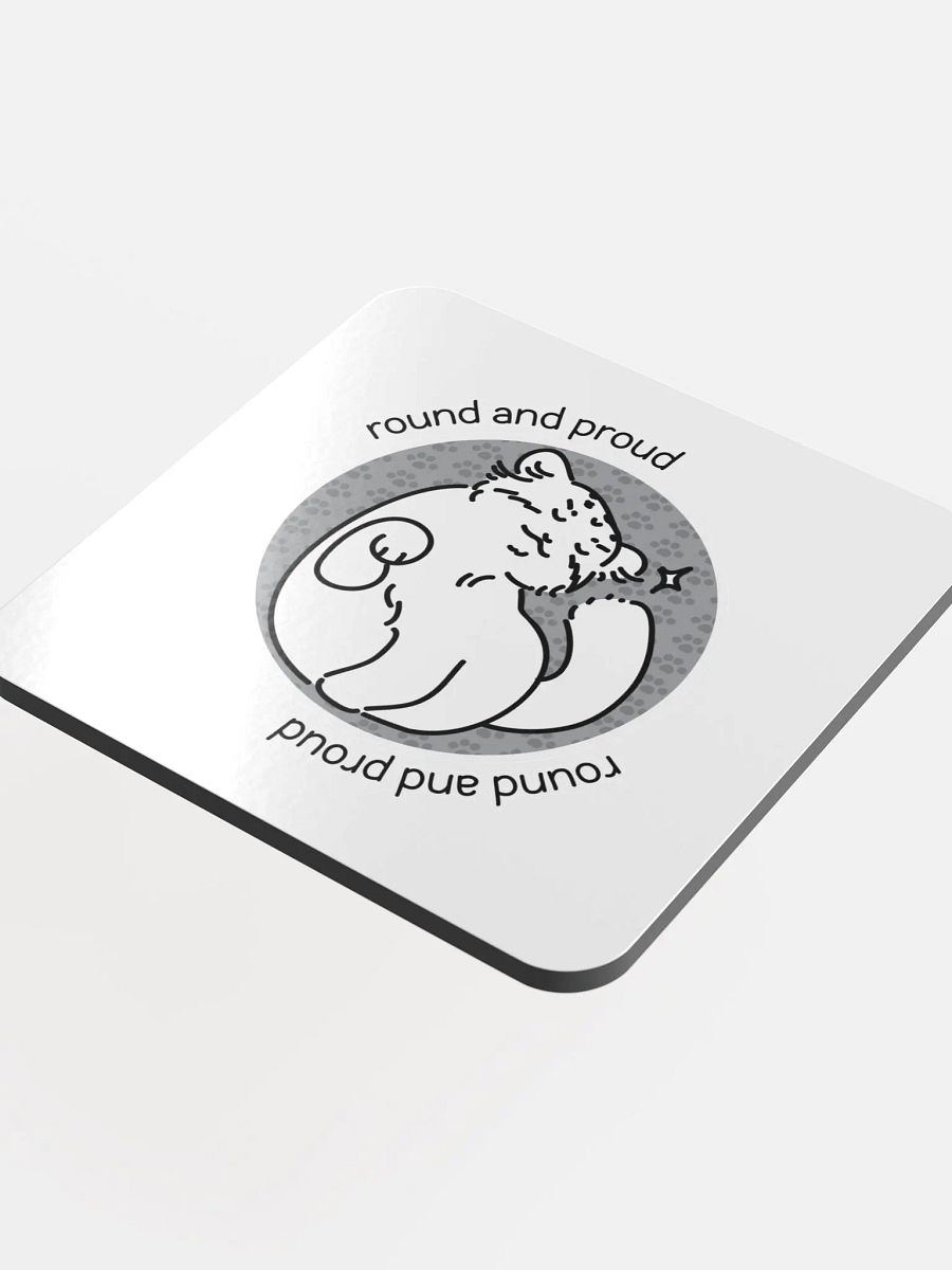Round and Proud Manul Unlabeled Version - Coaster product image (4)