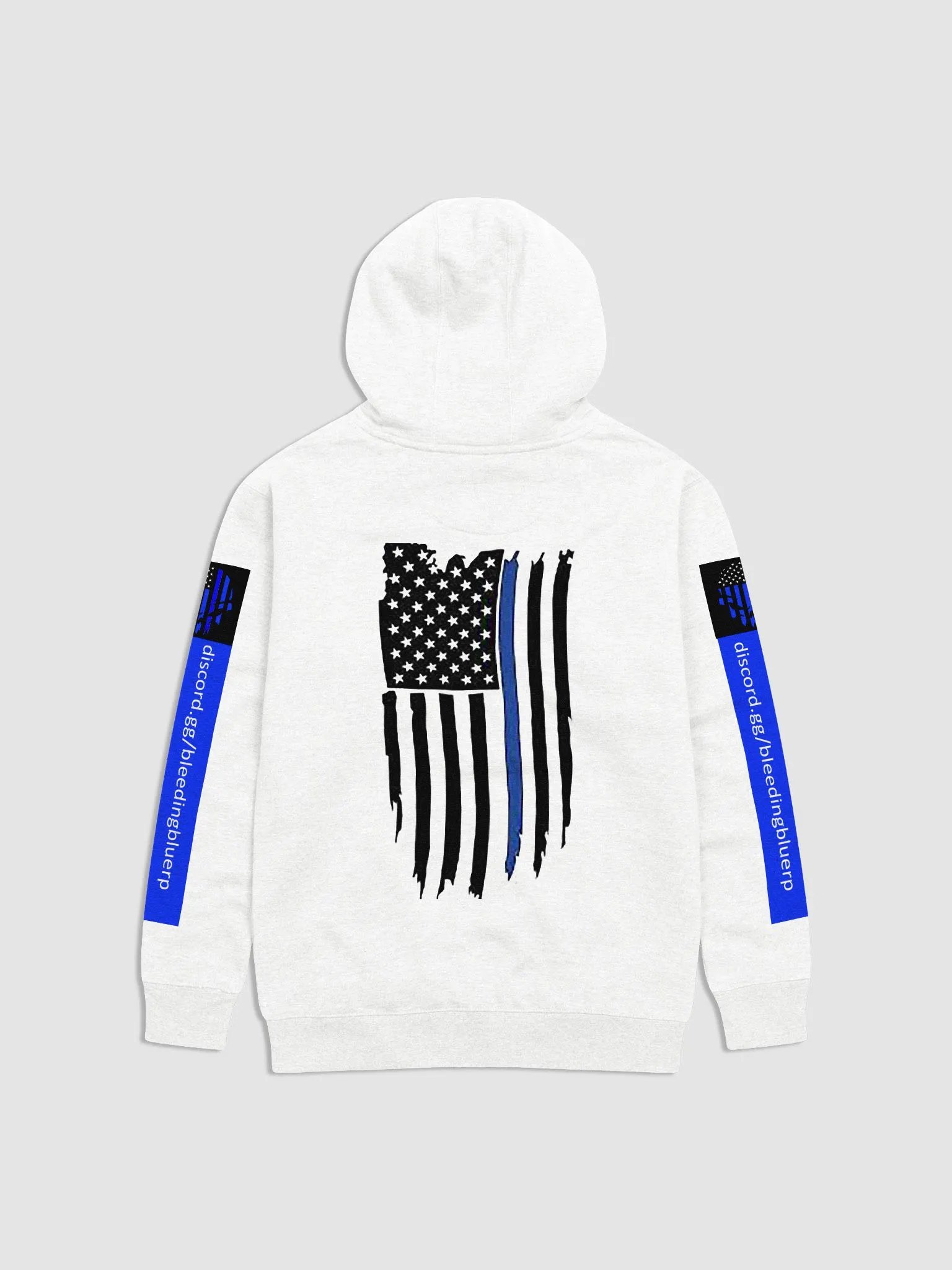 Bleeding Blue RolePlay Hoodie Wht product image (2)