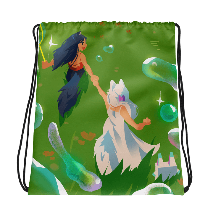 "TOUCHING GRASS" DRAW STRING BAG product image (1)