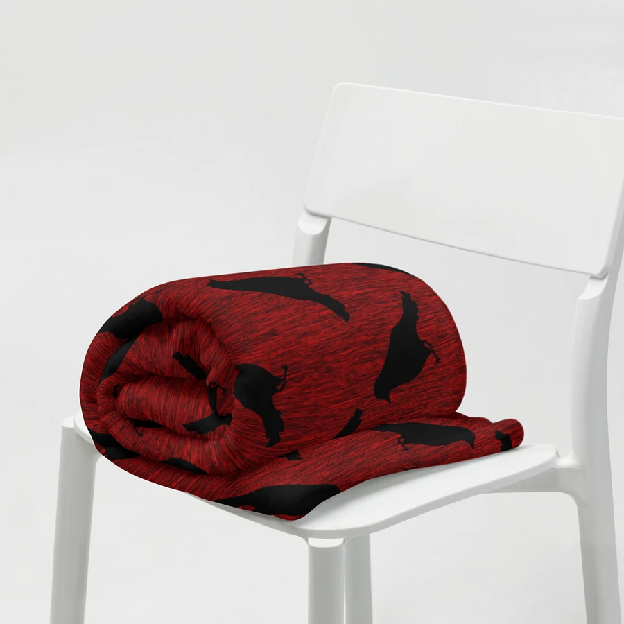 Ravens on Red Throw Blanket product image (19)