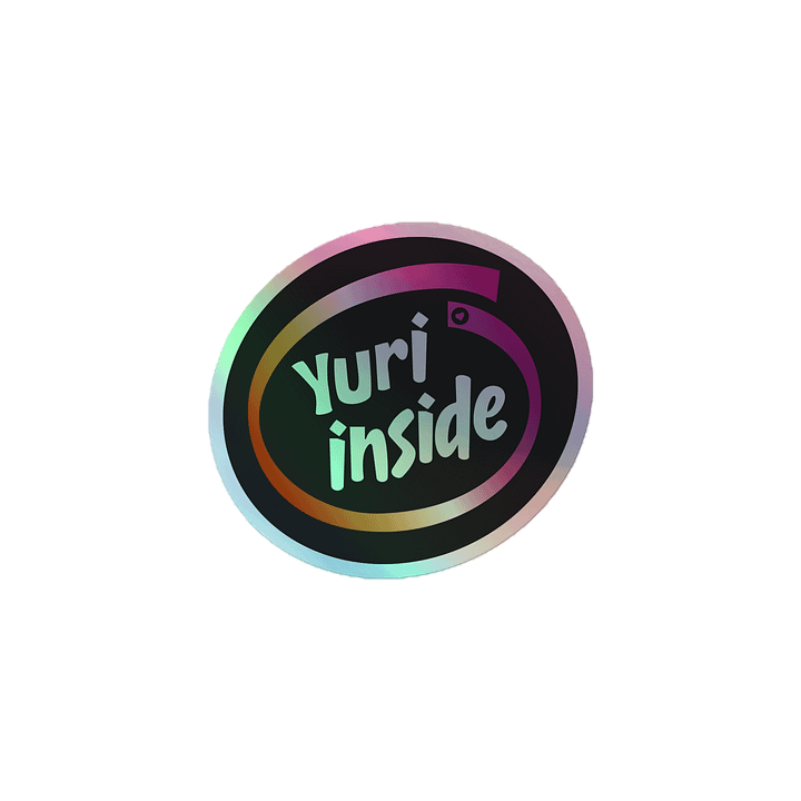 3-inch "Yuri Inside" Holographic Sticker product image (1)