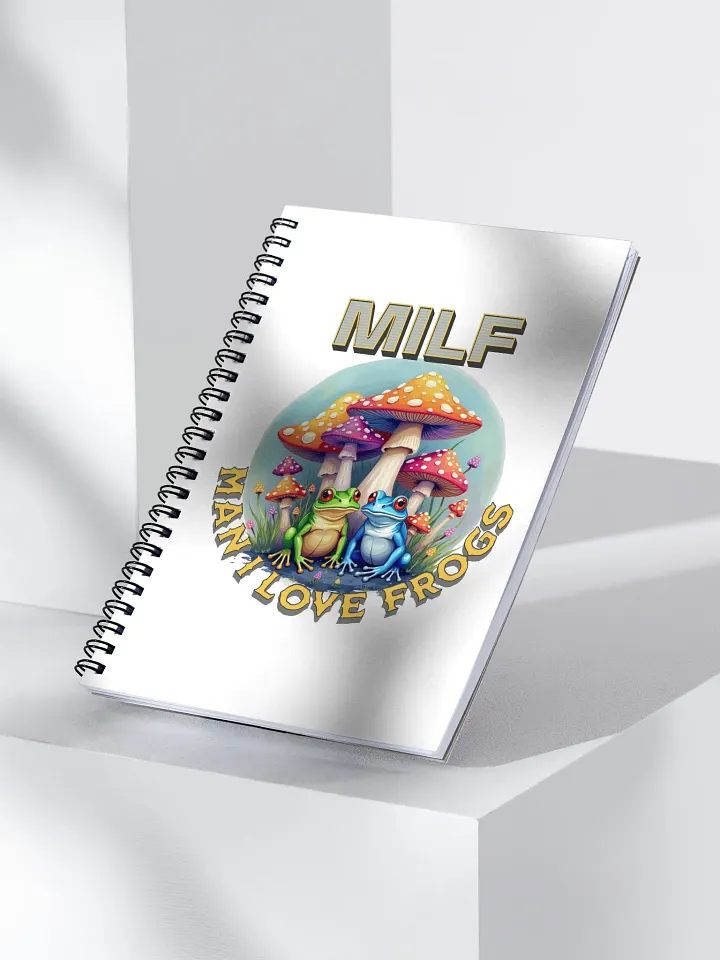 MILF Man I Love Frogs Whimsical Spiral Notebook product image (2)