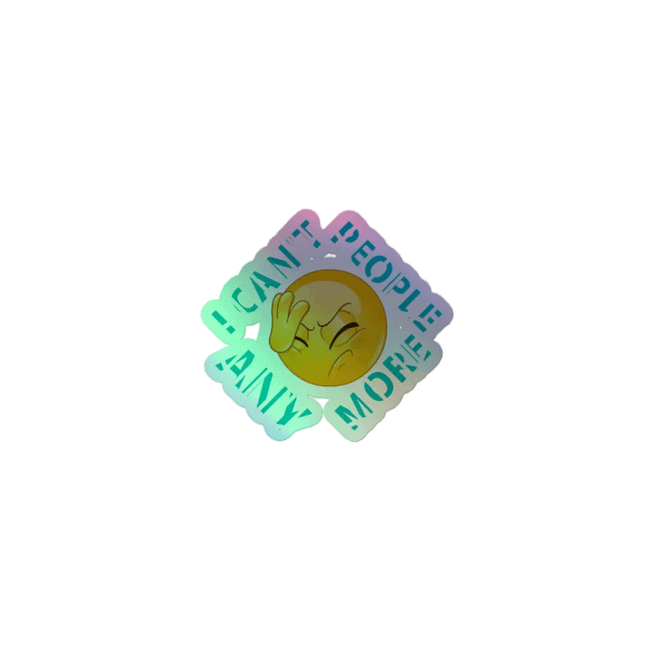 Facepalm Emoji Holographic Sticker Sheet product image (1)