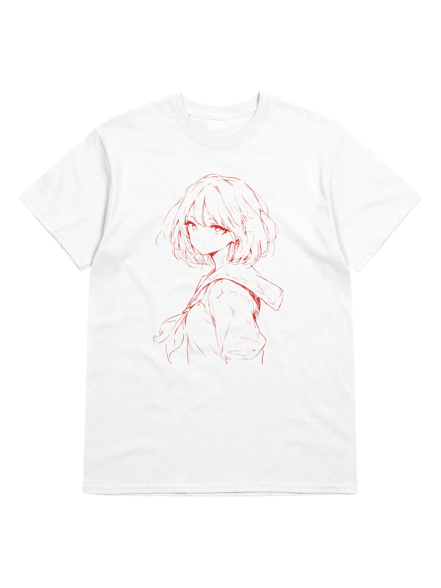 Minimalistic Anime Heavyweight Printed T-Shirt product image (1)
