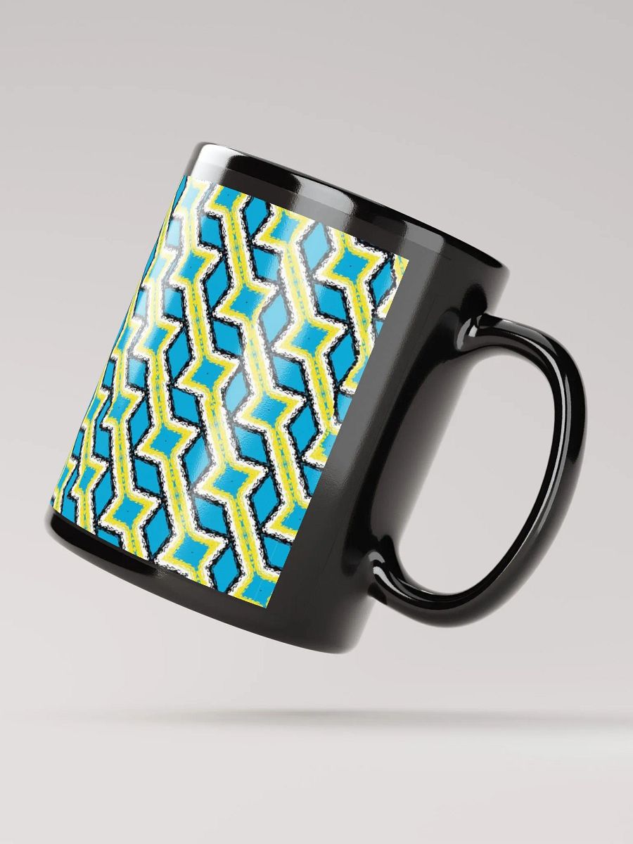 8T Sips Mosaic Black Glossy Mug product image (3)