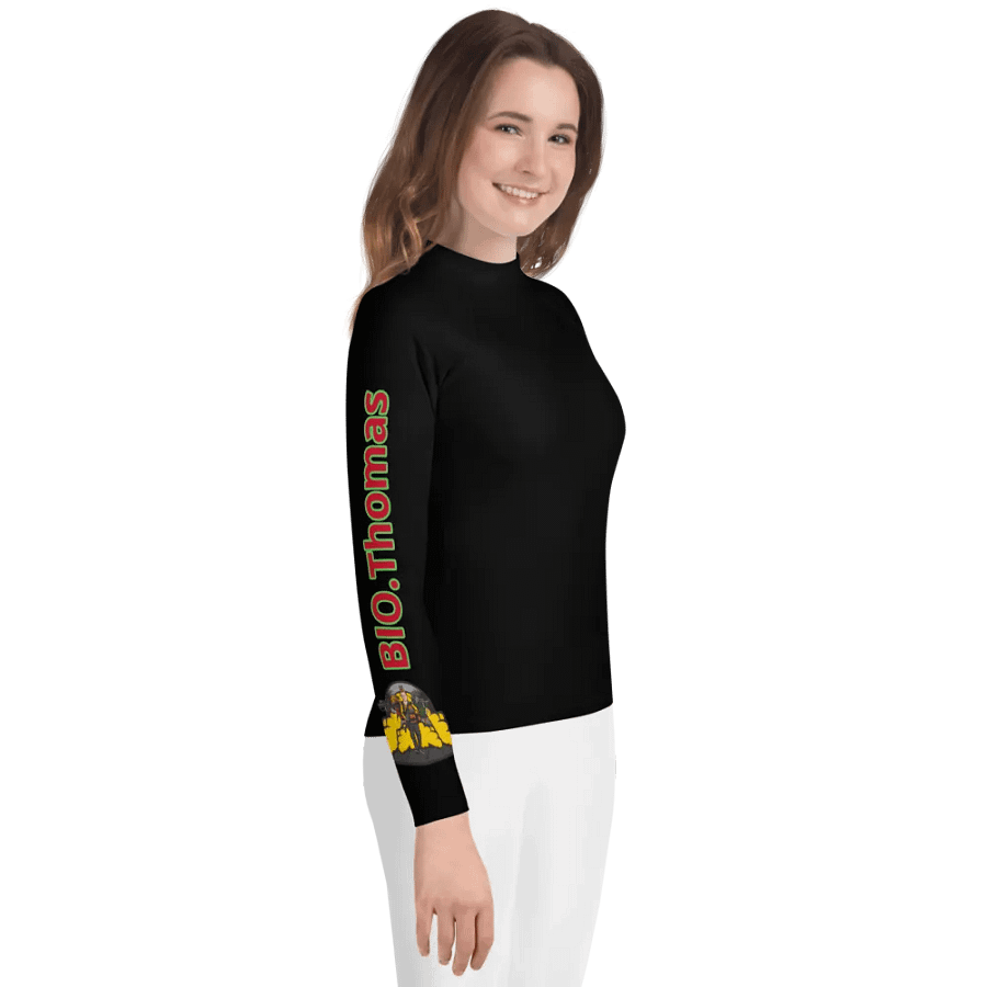 Apocalyptic Death Squad Rash Guard (Feminine, Kids) product image (4)