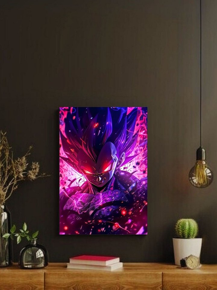 Dragon Ball Z – Vegeta Crimson Overdrive – 8x10 Metal Print product image (2)