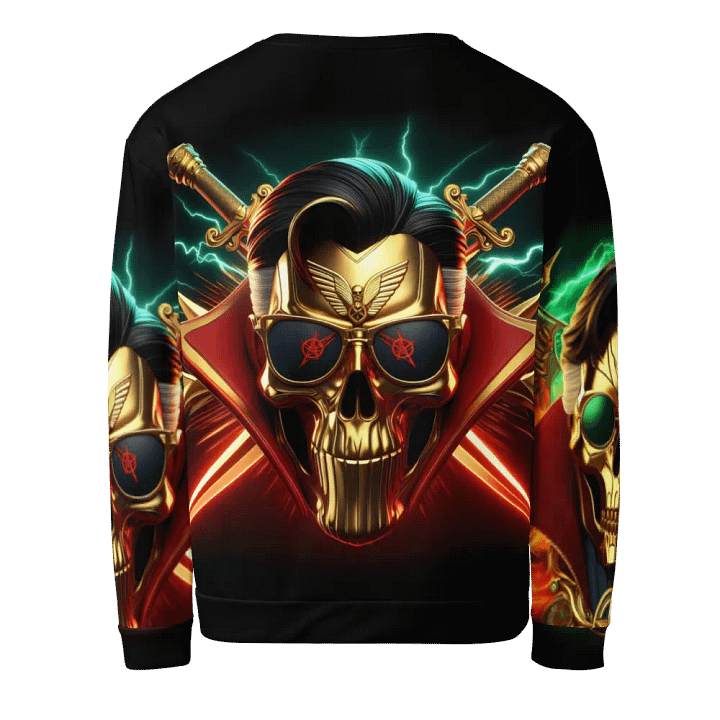 Golden Robot-Skull Face - Unisex Sweatshirt #16 product image (2)