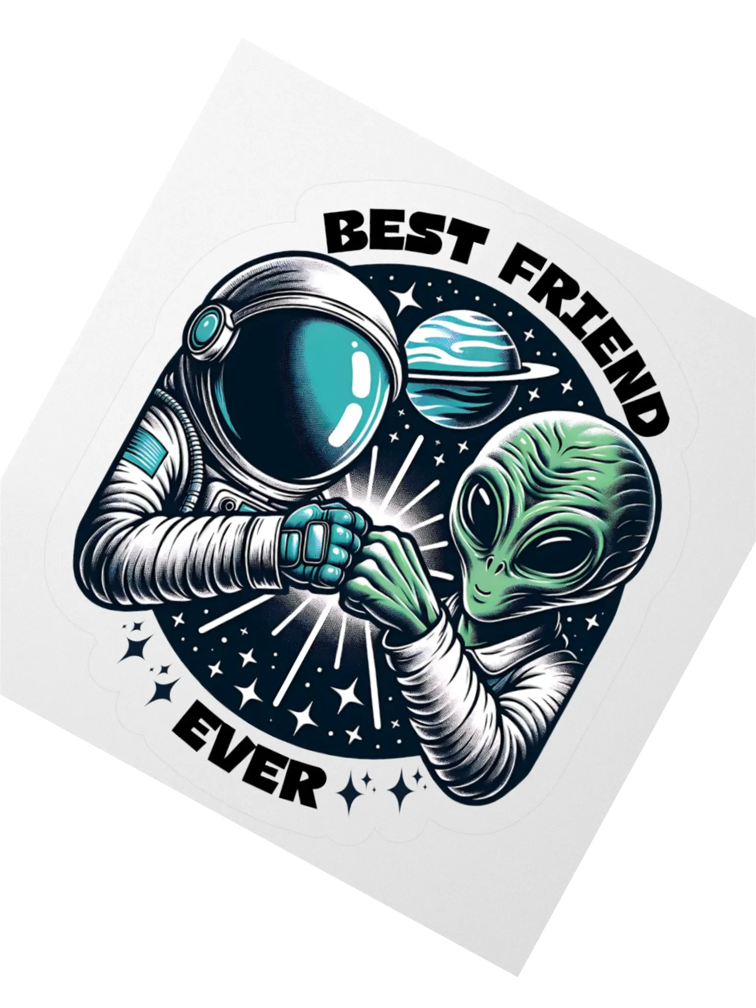 Best Friend Ever Kiss Cut Stickers product image (2)