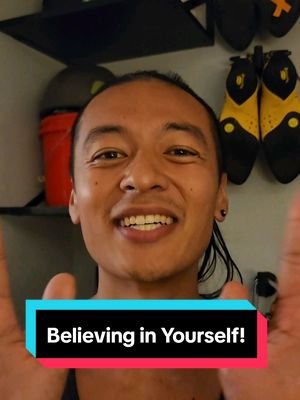Big climbing hates him because of this one simple trick! Just kidding. But belief is one of the most underrated tools in our climbing toolbox and it's so easy to ignore.  Maybe it's easier to fail and chalk it up to destiny. Easier to protect your ego that way. But what if you actually tried hard and believed?  What would happen then? I'd love to hear how do you get out of your own head, on the wall or otherwise? #climbing #bouldering #motivation 
