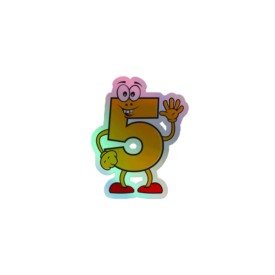 Funky 5 Vibes Holographic Sticker Set product image (1)