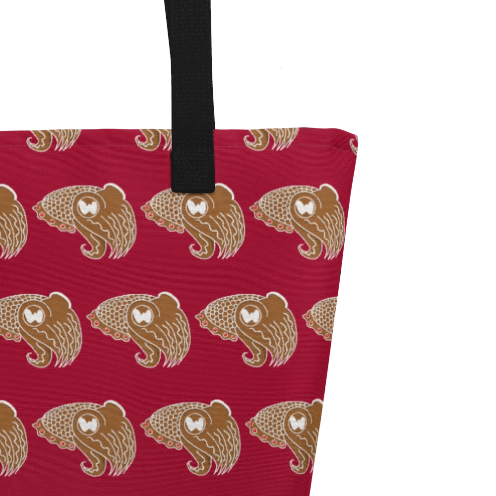 Gingerbread Flip Red Tote product image (3)