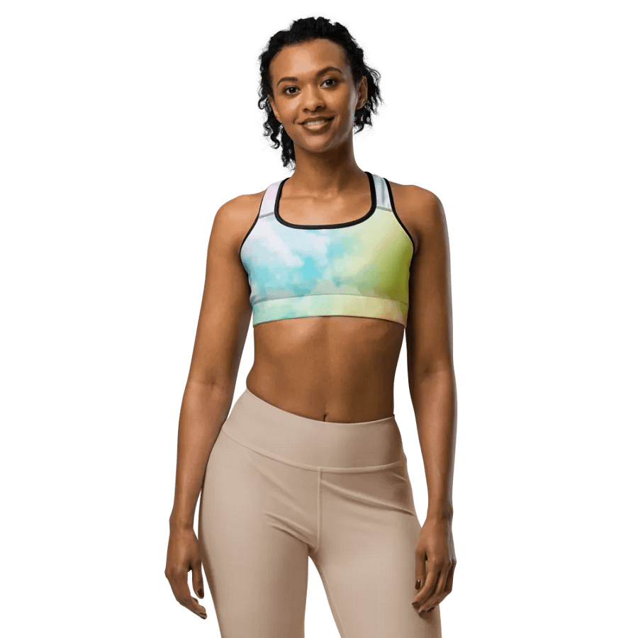 Blur cloud rainbow Design Sports Bra - V5 product image (8)
