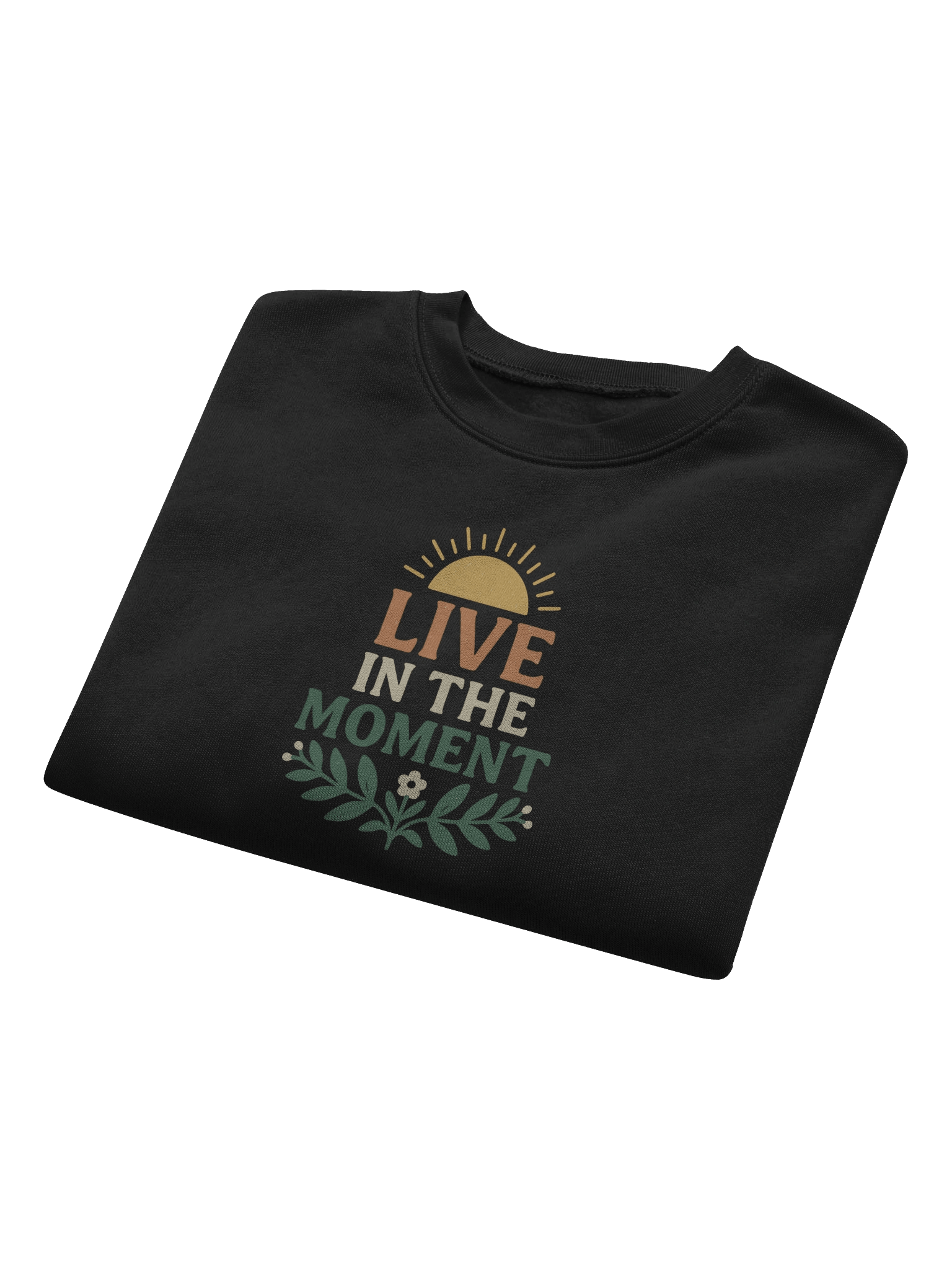 "Live in the Moment" Crop Top Sweatshirt product image (8)