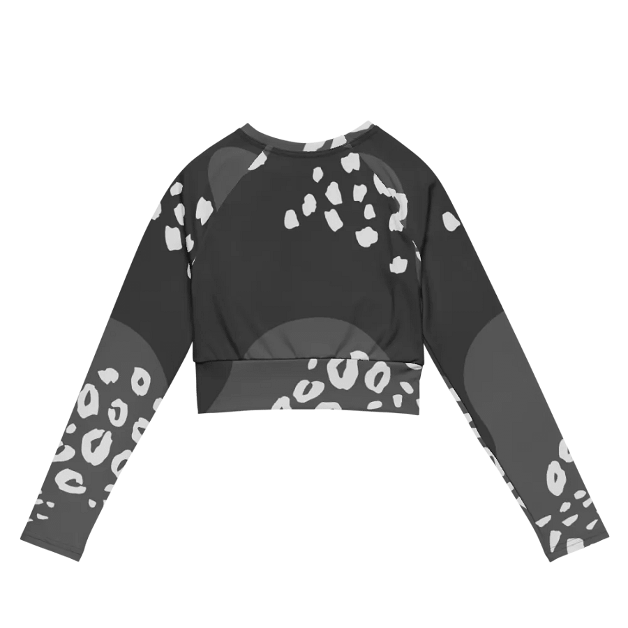 Grey Dynamic Animal Print Crop Top product image (10)