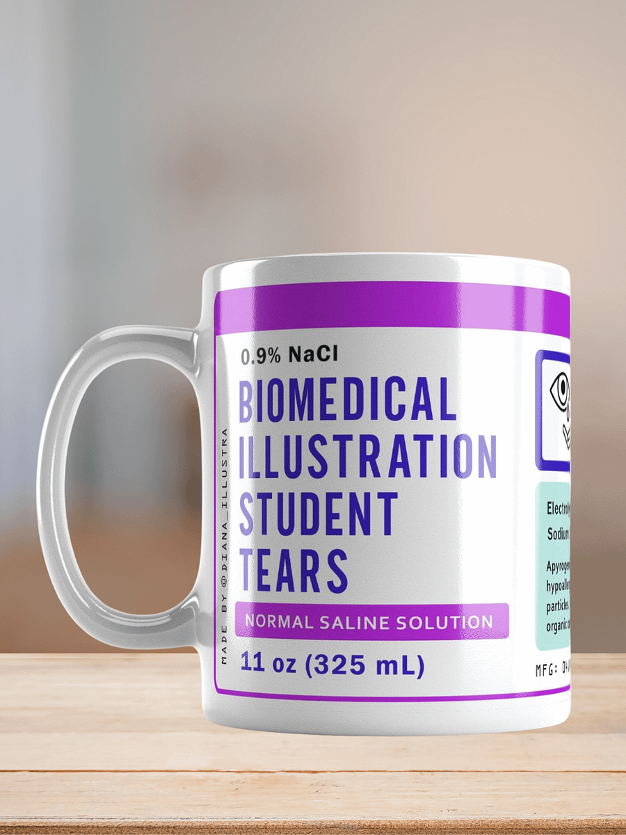 "Biomedical illustration student tears" Ceramic mug product image (7)
