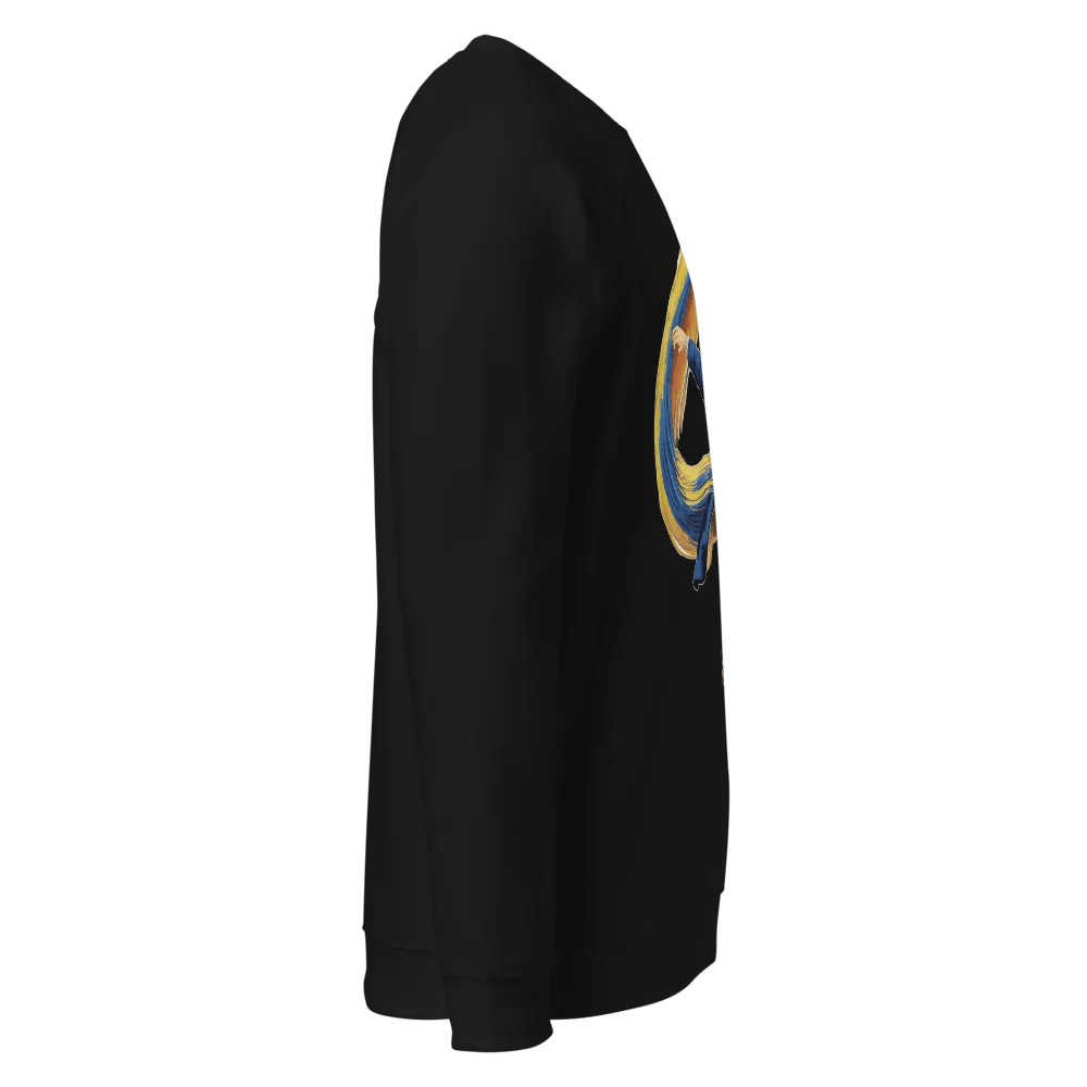 Gogh with the Flow Unisex Raglan Sweatshirt product image (6)